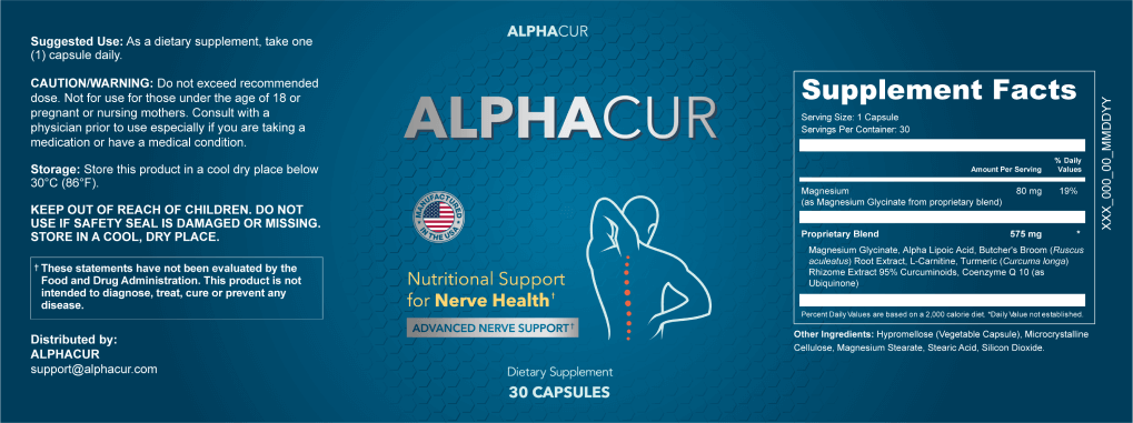 alphacur label ingredientes